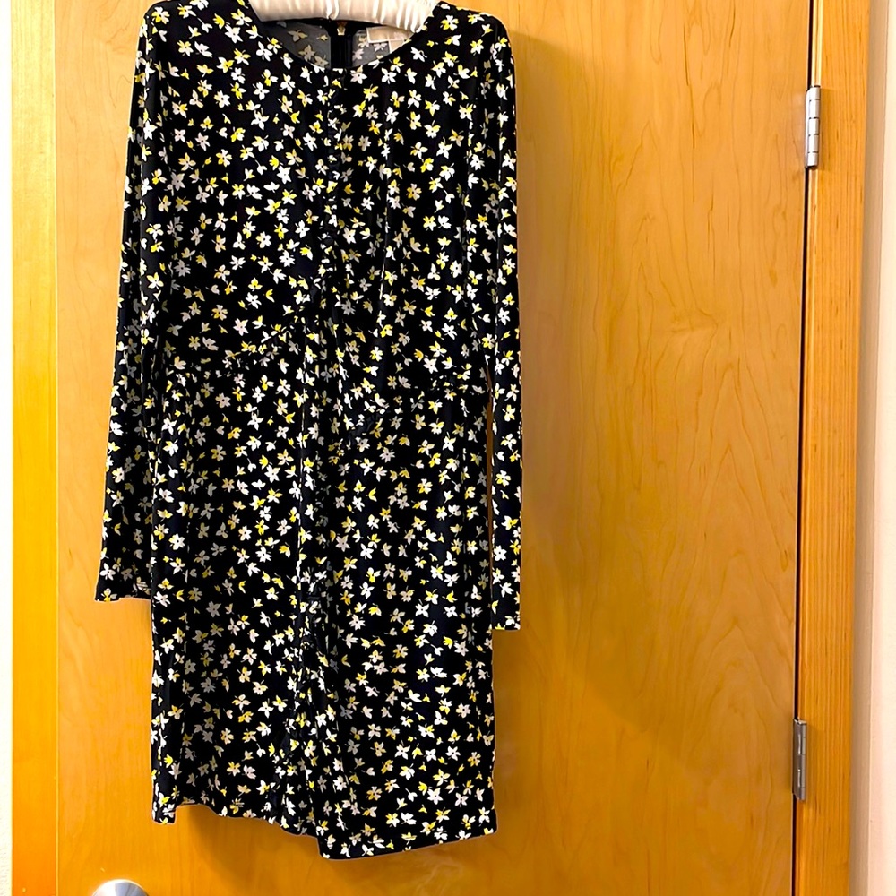 Michael Kors long sleeve black dress